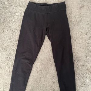 Black cotton leggings